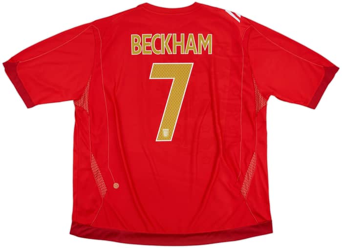 2006-08 England Away Shirt Beckham #7 - 9/10 - (3XL)