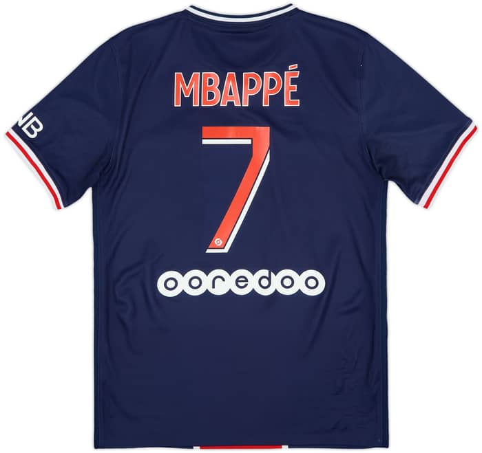 2020-21 Paris Saint-Germain Home Shirt Mbappe #7 - 10/10 - (S)