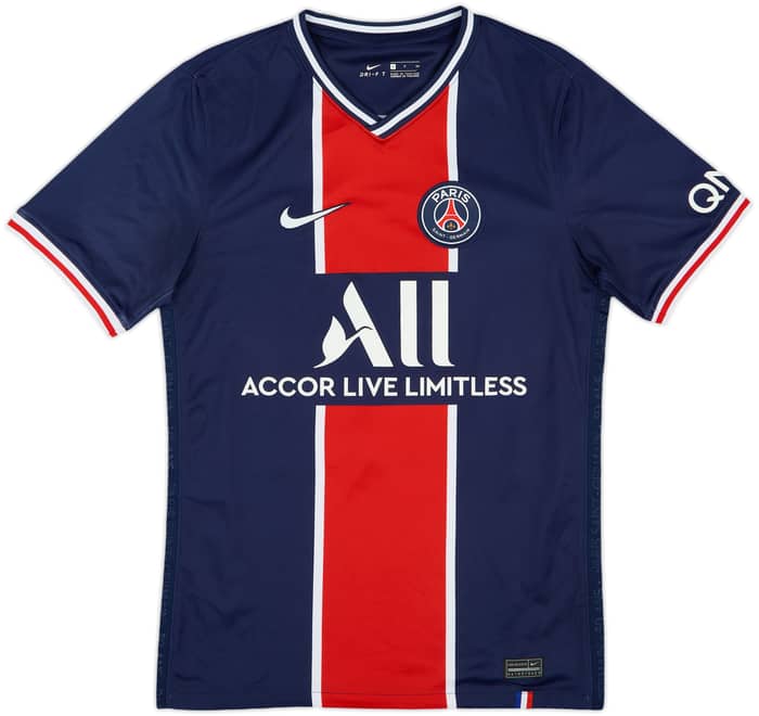 2020-21 Paris Saint-Germain Home Shirt Mbappe #7 - 10/10 - (S)