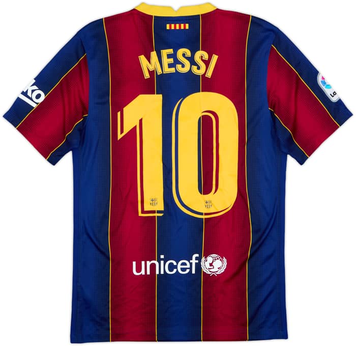 2020-21 Barcelona Home Shirt Messi #10 - 6/10 - (S)