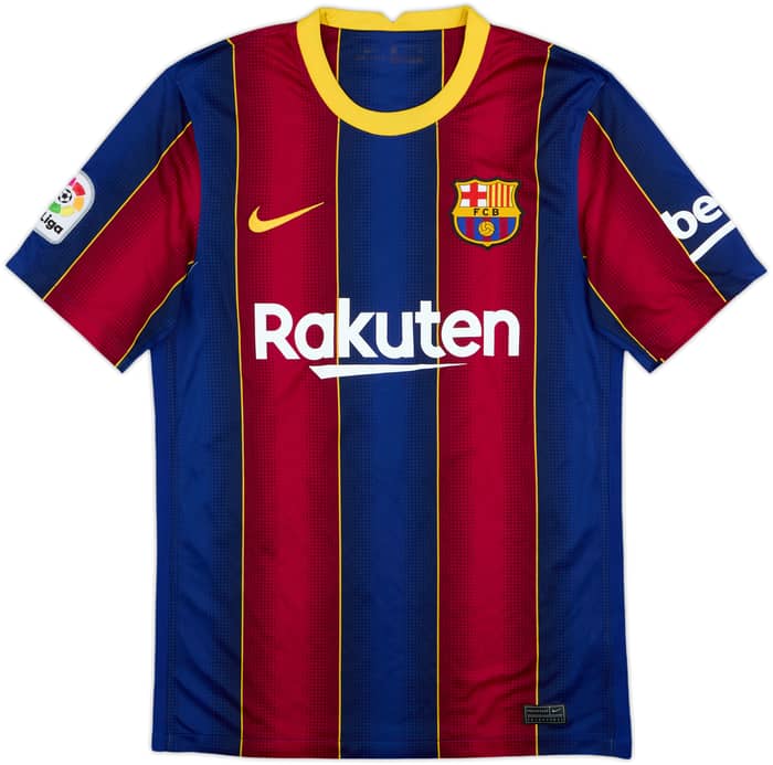 2020-21 Barcelona Home Shirt Messi #10 - 6/10 - (S)