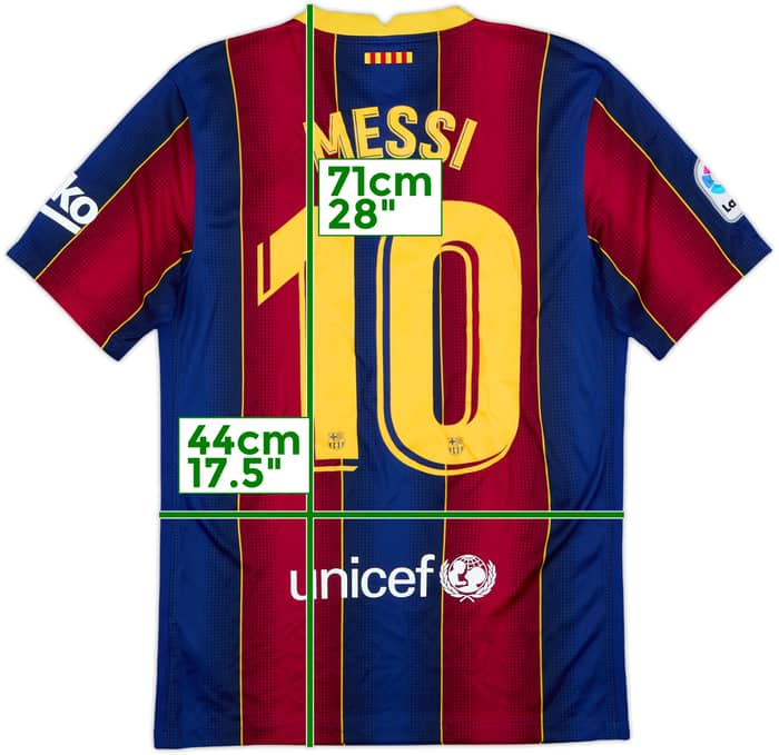 2020-21 Barcelona Home Shirt Messi #10 - 6/10 - (S)