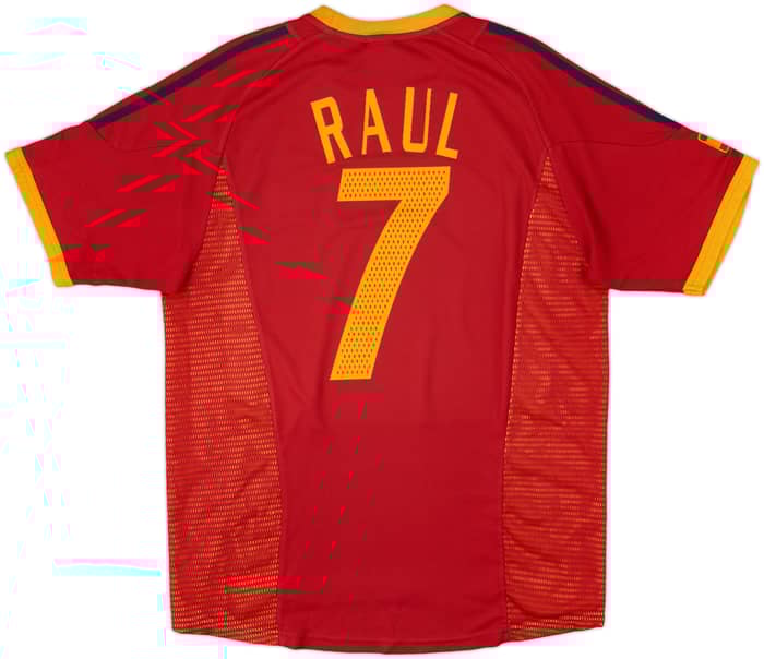 2002-04 Spain Home Shirt Raul #7 - 7/10 - (L)
