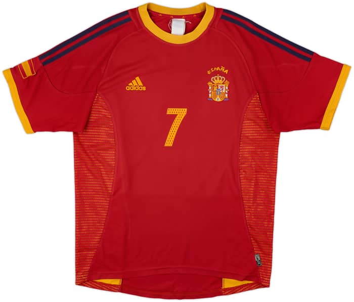 2002-04 Spain Home Shirt Raul #7 - 7/10 - (L)
