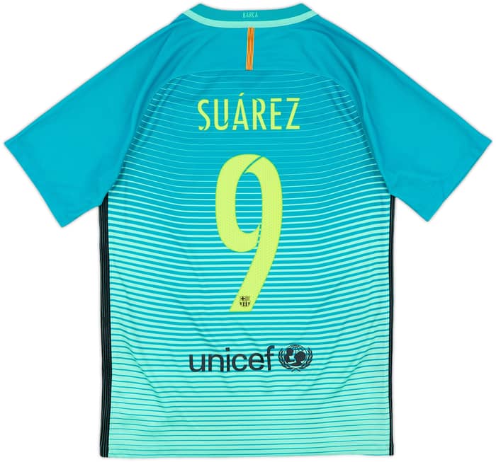 2016-17 Barcelona Third Shirt Suarez #9 - 8/10 - (S)