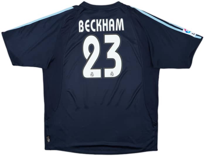 2003-04 Real Madrid Away Shirt Beckham #23 - 7/10 - (XL)