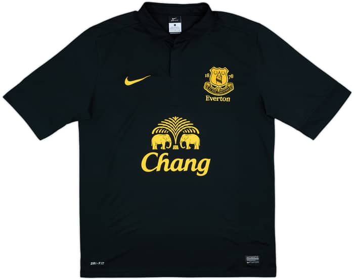 2012-13 Everton Away Shirt Oviedo #8 - 8/10 - (L)