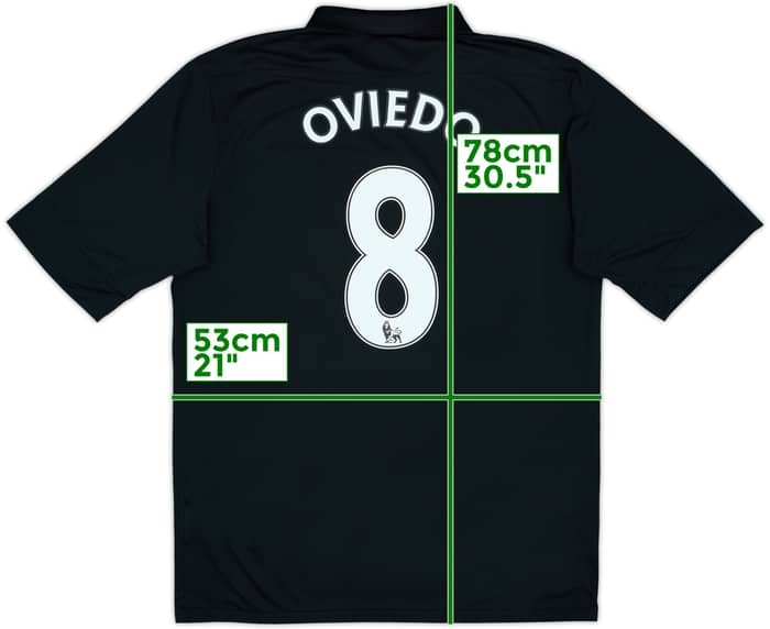 2012-13 Everton Away Shirt Oviedo #8 - 8/10 - (L)