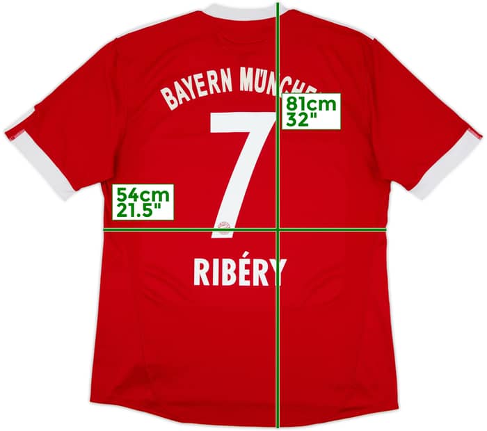 2009-10 Bayern Munich Home Shirt Ribery #7 - 6/10 - (XL)