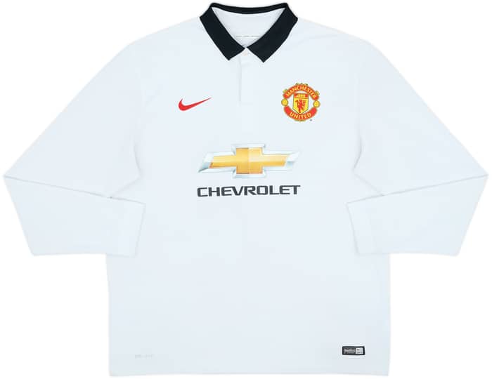 2014-15 Manchester United Away L/S Shirt Di Maria #7 - 6/10 - (XL)