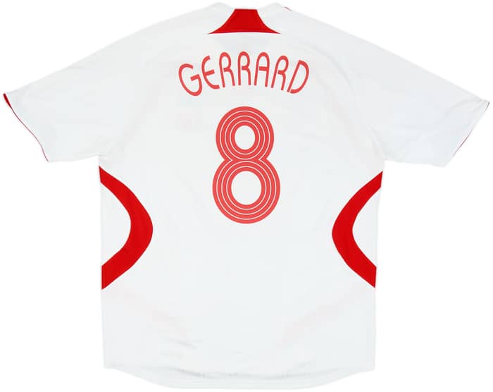 2007-08 Liverpool Away Shirt Gerrard #8 - 7/10 - (XL)