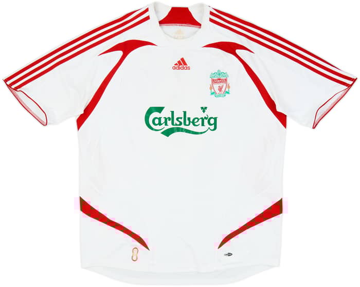 2007-08 Liverpool Away Shirt Gerrard #8 - 7/10 - (XL)