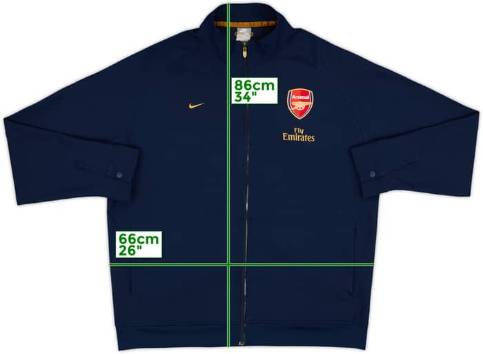 2007-08 Arsenal Nike Track Jacket - 8/10 - (XXL)