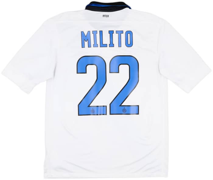 2011-12 Inter Milan Away Shirt Milito #22 - 7/10 - (M)