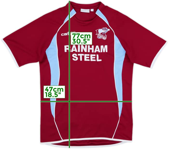 2007-09 Scunthorpe Home Shirt - 6/10 - (S)