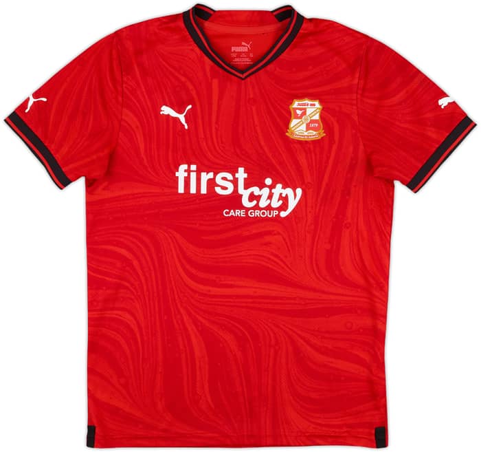 2022-23 Swindon Town Home Shirt - 7/10 - (L.Boys)