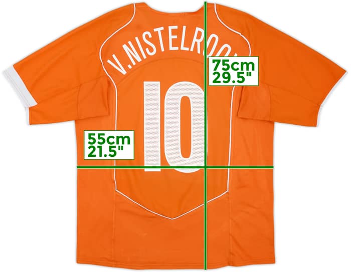 2004-06 Netherlands Home Shirt V.Nistelrooy #10 - 6/10 - (L)