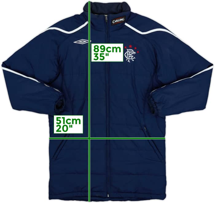 2008-09 Rangers Umbro Padded Bench Coat - 7/10 - (S)