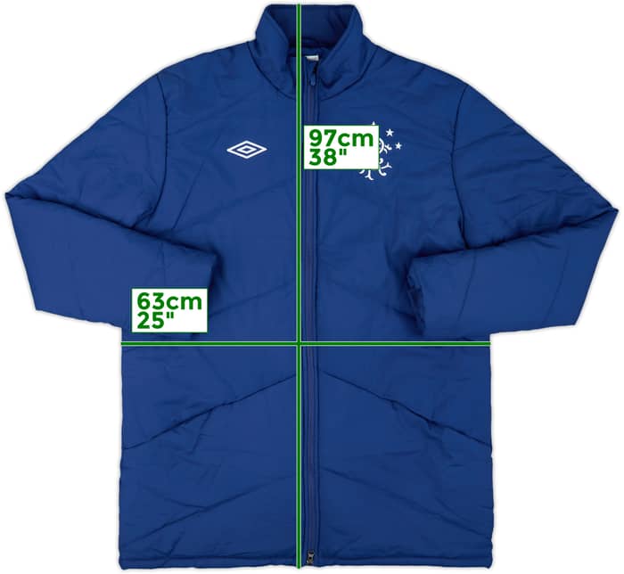 2011-12 Rangers Umbro Padded Bench Coat - 9/10 - (XL)