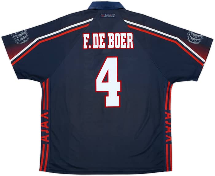 1997-98 Ajax Away Shirt F.De Boer #4 - 8/10 - (XXL)
