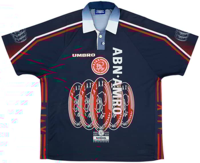 1997-98 Ajax Away Shirt F.De Boer #4 - 8/10 - (XXL)