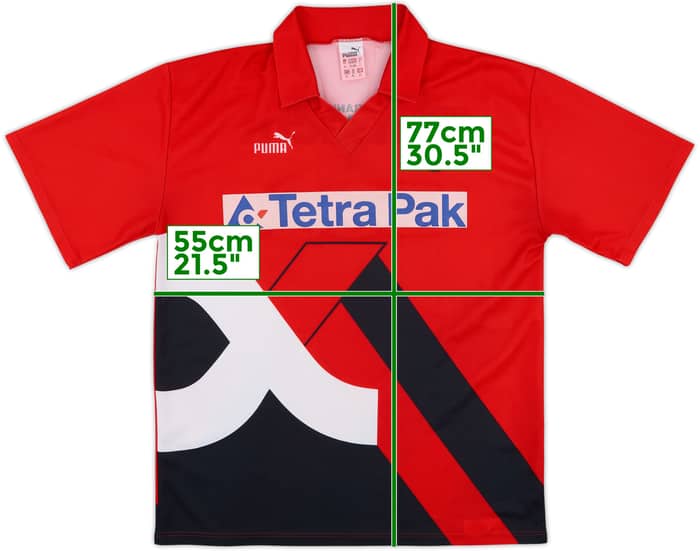 1993-94 Eintracht Frankfurt Home Shirt - 8/10 - (XL)