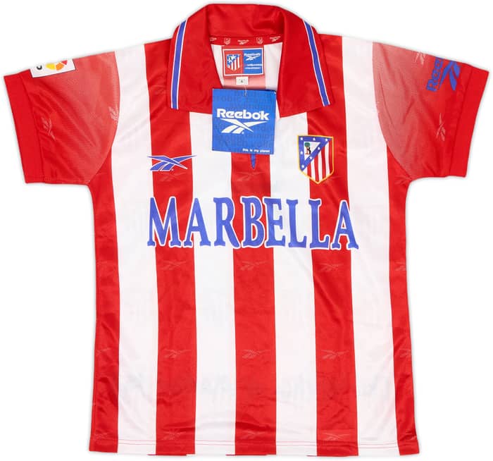 1998-99 Atletico Madrid Home Shirt (S.Boys)