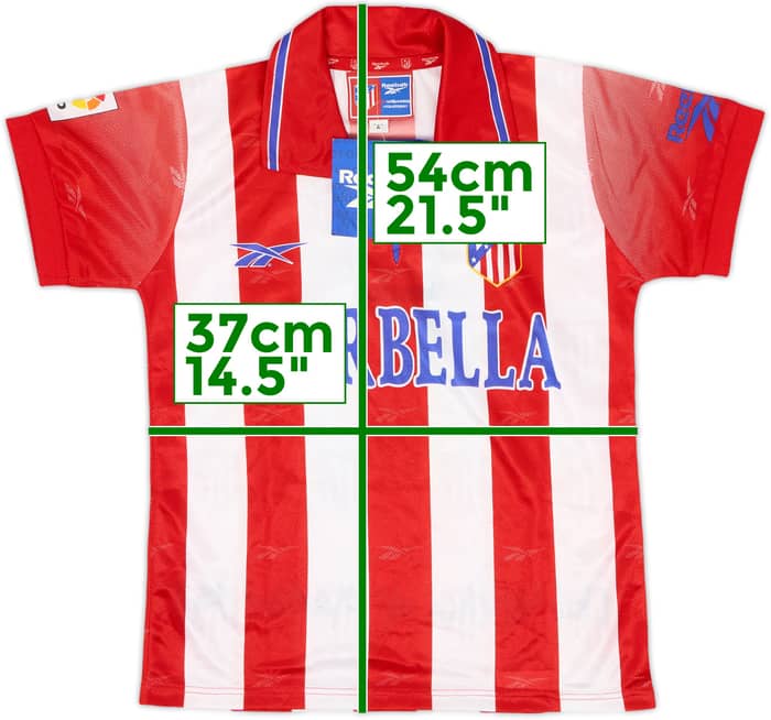 1998-99 Atletico Madrid Home Shirt (S.Boys)