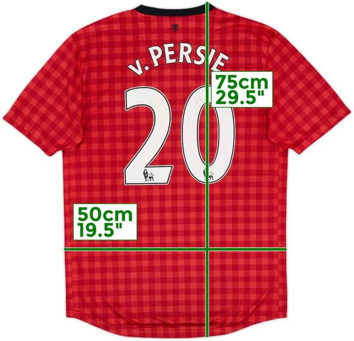 2012-13 Manchester United Home Shirt v.Persie #20 - 4/10 - (M)