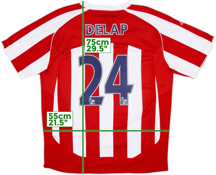 2009-10 Stoke City Home Shirt Delap #24 - 8/10 - (XL)