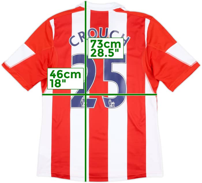 2013-14 Stoke City '150 Years' Home Shirt Crouch #25 - 10/10 - (M)