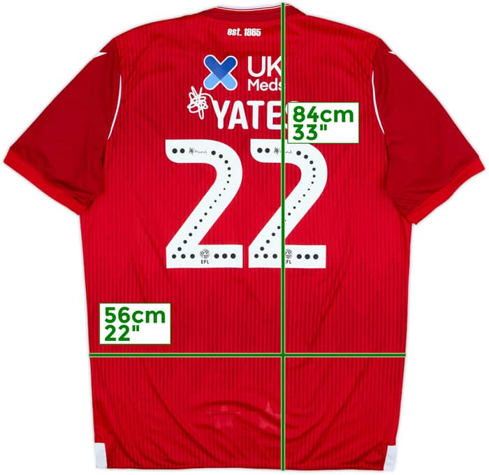 2019-20 Nottingham Forest Home Shirt Yates #22 - 10/10 - (3XL)
