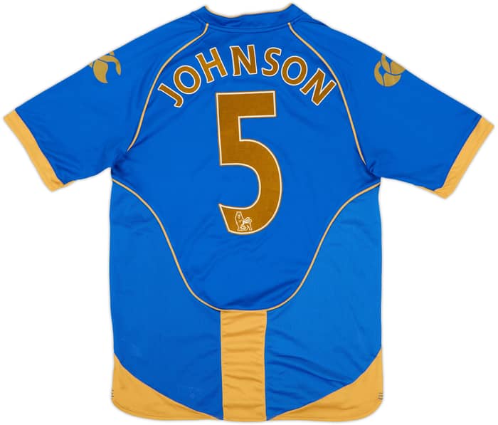 2008-09 Portsmouth Home Shirt Johnson #5 - 8/10 - (M)