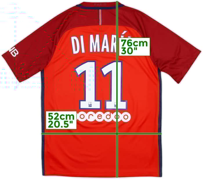 2016-17 Paris Saint-Germain Away Shirt Di Maria #11 - 8/10 - (M)