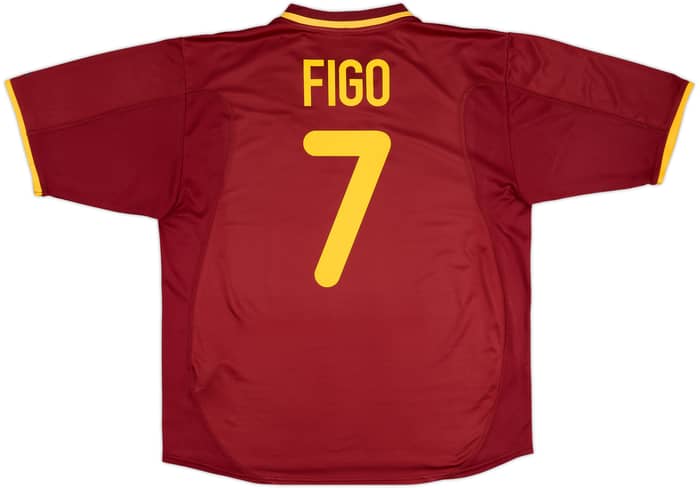 2000-02 Portugal Home Shirt Figo #7 - 7/10 - (XL)