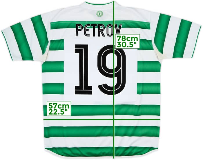 2003-04 Celtic Home Shirt Petrov #19 - 6/10 - (L)