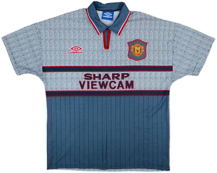 1995-96 Manchester United Away Shirt Cantona #7 - 8/10 - (L)