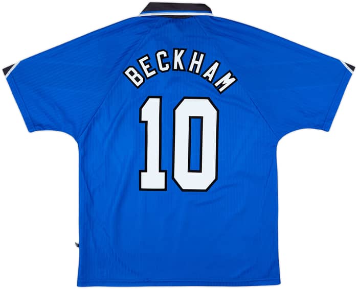 1996-98 Manchester United Third Shirt Beckham #10 - 9/10 - (L)