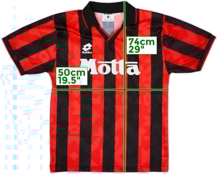 1993-94 AC Milan Home Shirt - 8/10 - (L)