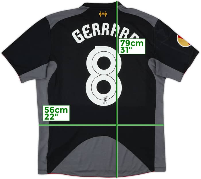 2012-13 Liverpool Away Shirt Gerrard #8 - 6/10 - (XL)