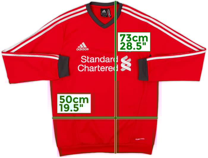2011-12 Liverpool adidas Sweat Top - 8/10 - (M)