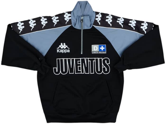 1998-99 Juventus Kappa 1/4 Zip Training Top - 8/10 - (XS)