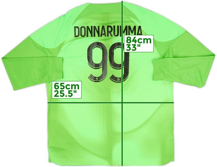 Camiseta de portero del Paris Saint-Germain 2022-23 Donnarumma #99 - 9/10 - (XXL)