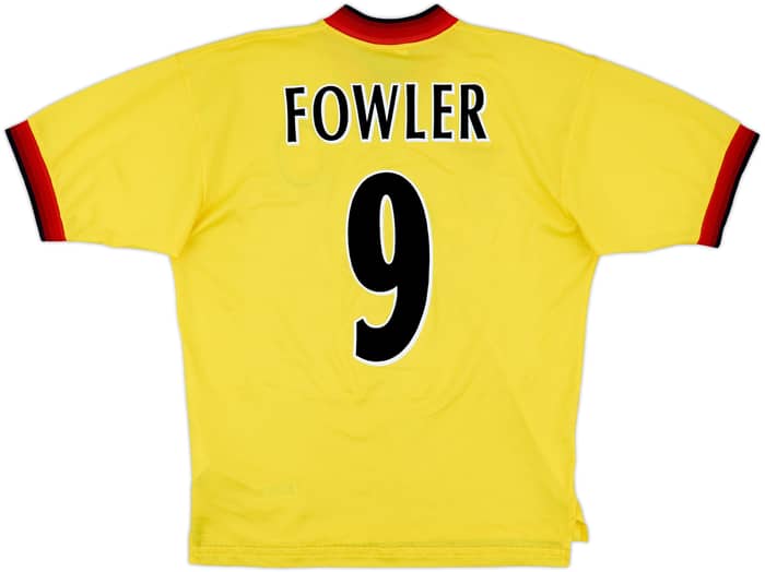 1997-99 Liverpool Away Shirt Fowler #9 - 5/10 - (M)