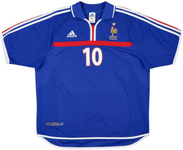 2000-02 France Home Shirt Zidane #10 - 10/10 - (XL)