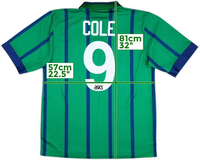 1994-95 Newcastle Third Shirt Cole #9 - 9/10 - (XL)