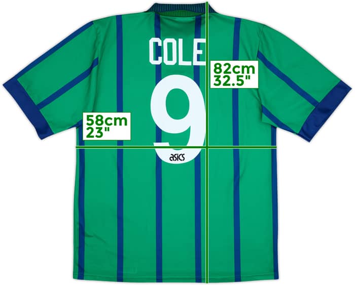 1994-95 Newcastle Third Shirt Cole #9 - 8/10 - (XL)