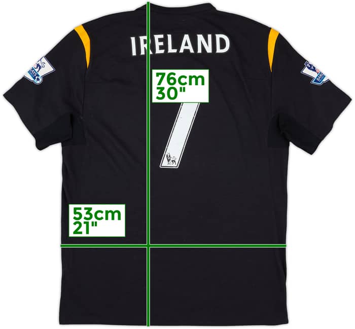 2009-10 Manchester City Away Shirt Ireland #7 - 6/10 - (XL)