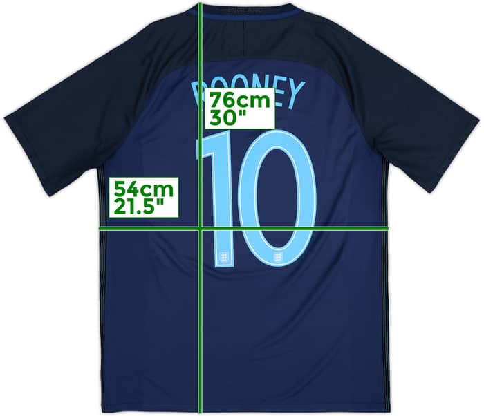 Camiseta de visitante de Inglaterra 2017 Rooney #10 - 9/10 - (L)