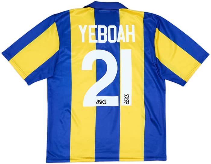 1993-95 Leeds United Away Shirt Yeboah #21 - 8/10 - (M)